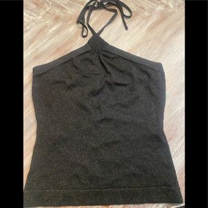 Express Sparkle Halter Top